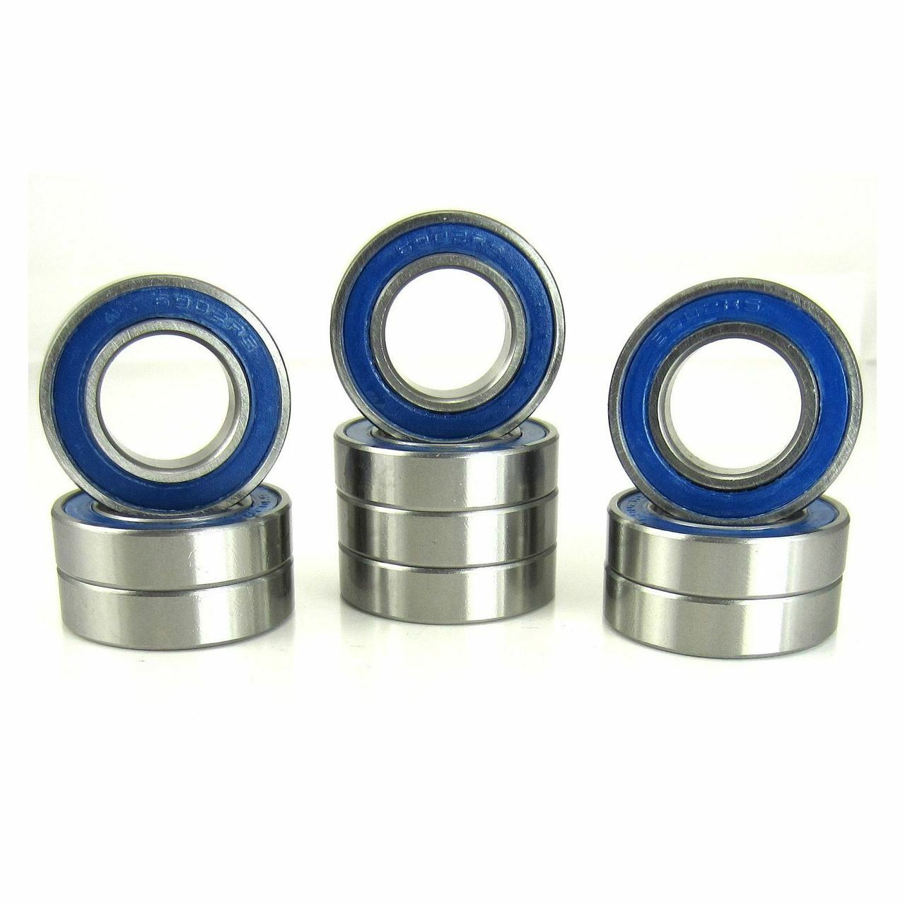 6902-2RS 15x28x7mm Precision High Speed RC Ball Bearing, Chrome Steel (GCr15) with Blue Rubber Seals ABEC-1 ABEC-3 ABEC-5